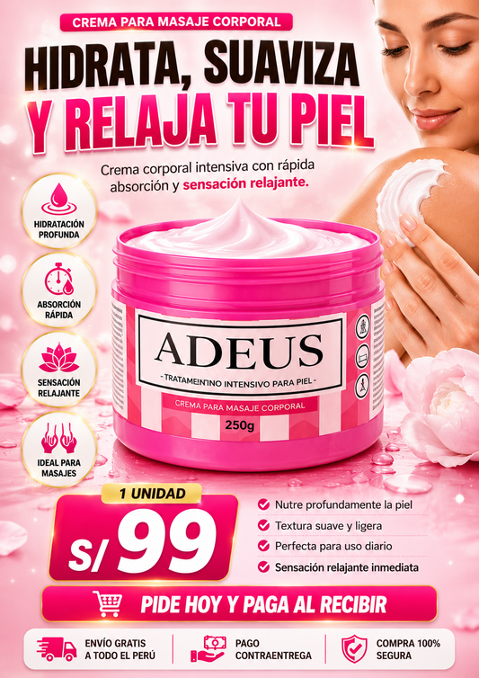 ADEUS™ | Crema Intensiva para Estrías e Hidratación Profunda