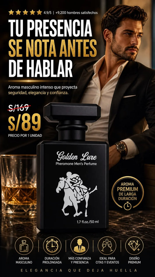 GOLDEN LURE - Perfume con Feromonas para Hombres