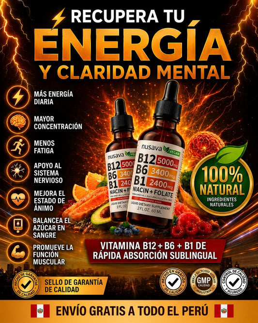 ⚡ VITAMINA B12 NUSAVA CAJA X2